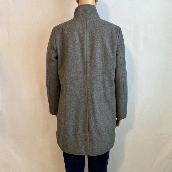 Lands' End Women's Insulated Wool Coat Grey Size 4 Petite - Picture 5 of 12